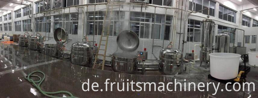 Industrial Vacuum dip Sugar Pot candied / pickles production line